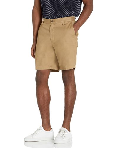 Nautica Mens Cotton Twill Flat Front Chino Shorts - Green