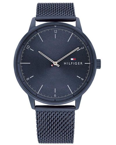 Tommy Hilfiger Quartz Stainless Steel And Mesh Bracelet Casual Watch - Blue
