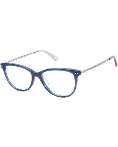 Rebecca Minkoff Gloria 4 Oval Prescription Eyewear Frames - Blue