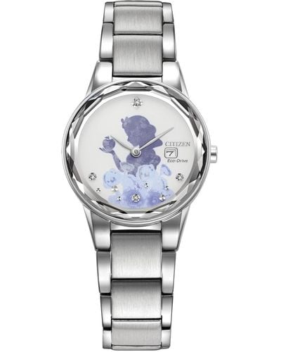 Citizen Ladies' Eco-drive Disney Princess Snow White Apple Stainless Steel Watch - Metallic