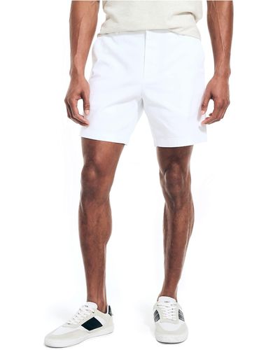 Nautica 6" Deck Short - White