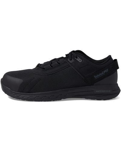 Timberland Overdrive Composite Safety Toe Industrial Athletic Work Shoe - Black