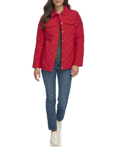 Tommy Hilfiger Everyday Transitional Shacket - Red