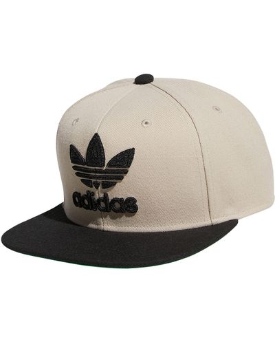 adidas Trefoil Chain Flatbrim Snapback Cap - Brown