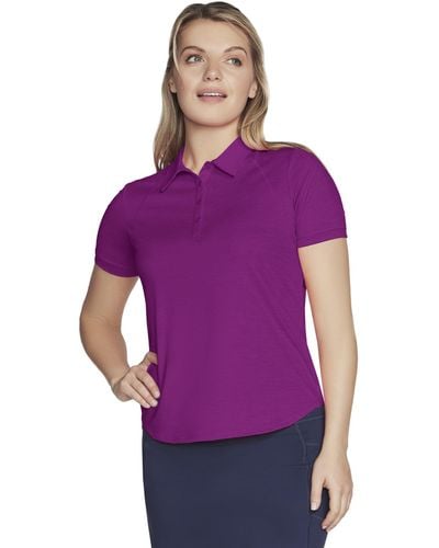 Skechers Go Dri Swift Club Polo Shirt - Purple