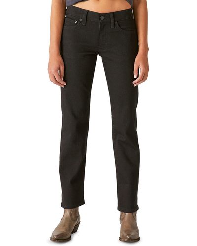 Lucky Brand Mid Rise Sweet Straight Jean - Black