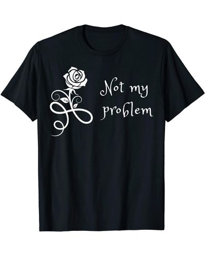 Perry Ellis Not My Problems For T-shirt - Black
