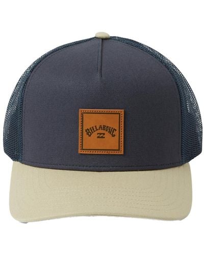 Billabong Stacked Trucker Hat Navy/khaki One Size - Blue