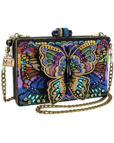 Mary Frances Kaleidoscope Crossbody Butterfly Handbag - Blue