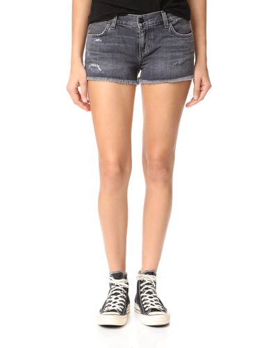 Siwy Camilla Black In Vogue Signature Low Rise Shorts - Blue