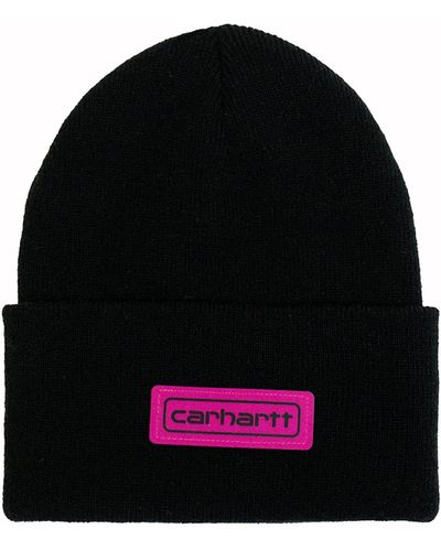 Carhartt Knit Logo Patch Beanie - Blue