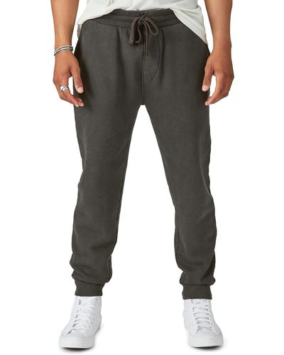 Lucky Brand Sueded Terry Jogger - Black