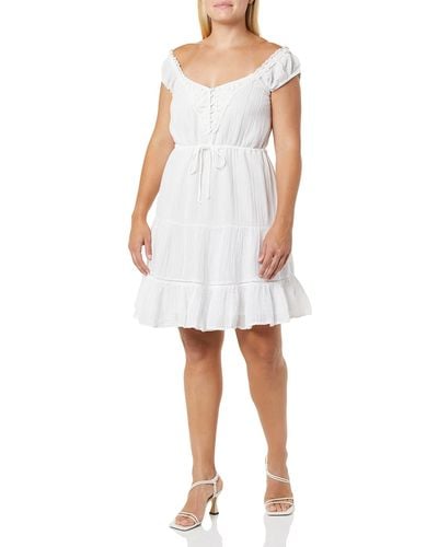 Guess Womens Sleeveless Ciel Dress - White