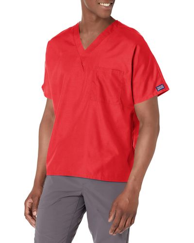 CHEROKEE & Scrubs Top Workwear Originals V-neck Tunic 4777 - Red