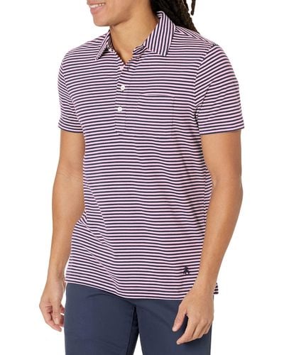 Brooks Brothers Short Sleeve Cotton Jersey Polo Shirt - Purple