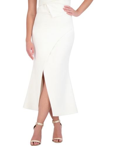 BCBGMAXAZRIA S Crepe Maxi Skirt - White