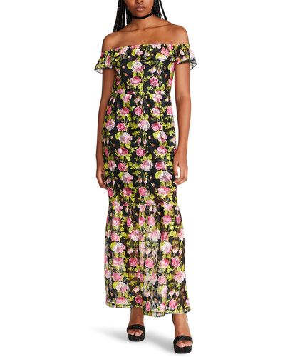 Betsey Johnson Ariel Maxi Dress - Metallic