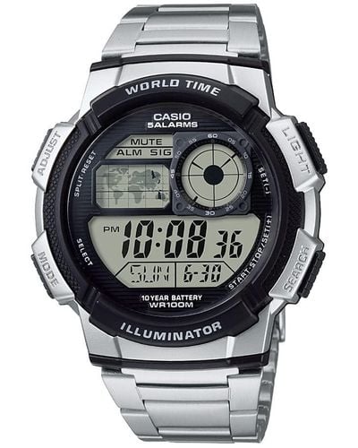 G-Shock Ae1000wd-1avcf Silver-tone Digital Watch - Multicolor