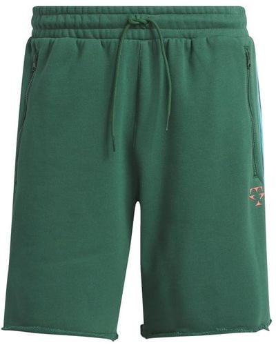 adidas Originals Mens Trae Winterized Shorts Team Dark Green 3x-large