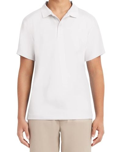 Izod Young Short Sleeve Performance Polo Shirt - White