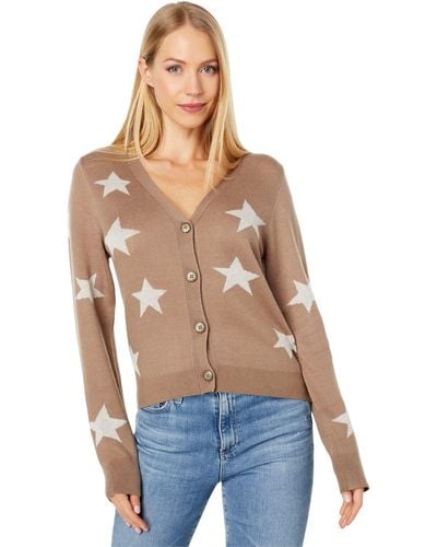 Splendid Celestine Long Sleeve Cardigan Sweater - Brown