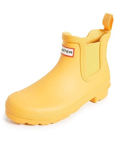 HUNTER Ryl Rubber S Boots - Yellow