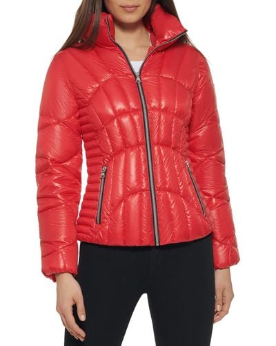 Guess Fall, Puffer, Quilted Jackets For , Red, X-large