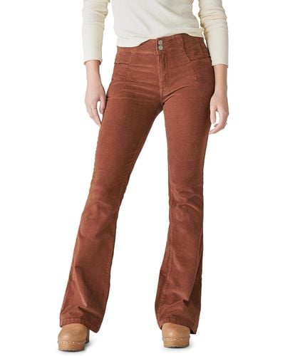 Lucky Brand High Rise Stevie Flare Jean - Brown