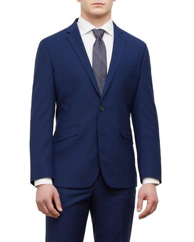 Kenneth Cole Techni-cole Stretch Slim Fit Suit Separate Blazer - Blue