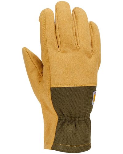 Carhartt Synthetic Suede Stretch Knit Glove - Metallic