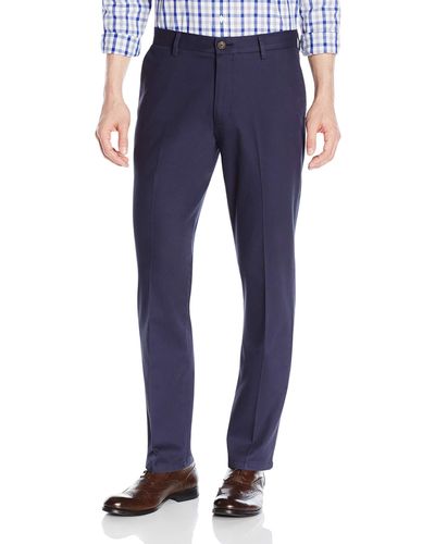 Goodthreads Straight-fit Wrinkle-free Comfort Stretch Dress Chino Pant - Blue