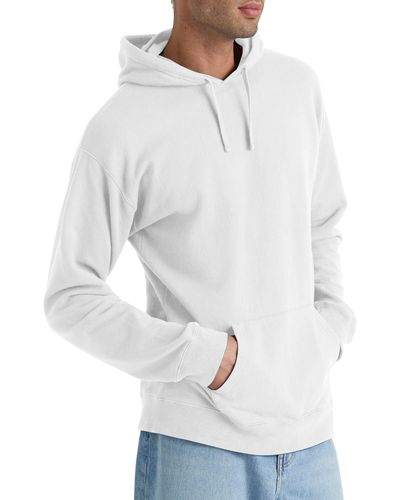 Hanes Originals Garment Dyed Hoodie - White