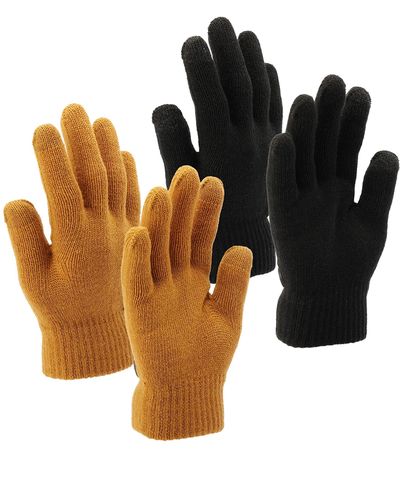 Timberland 2 Pack Magic Gloves With Touchscreen Technology - Multicolor