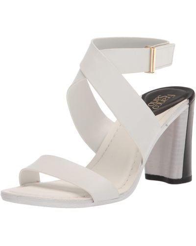 Franco Sarto S Olinda High Heel Dress Sandal White Leather 6 M