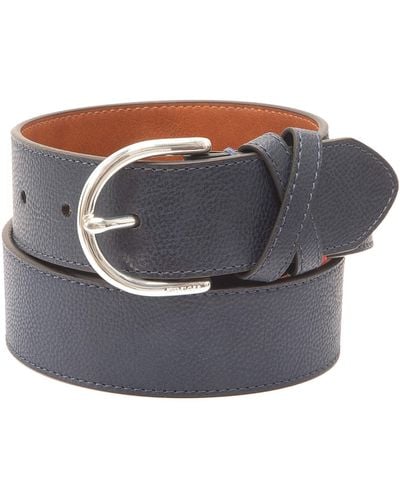 Tommy Hilfiger Leather Cross Band Casual Fashion Belt - Gray