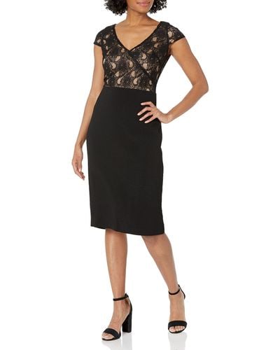 Dress the Population S Jaleah Bodycon Midi Special Occasion - Black