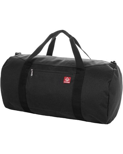 Wolverine 22" Center Zip Duffel-high-density Canvas With Dirt & Water Resistant Coating - Black