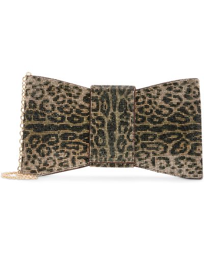 Betsey Johnson Bow Down Clutch - Gray