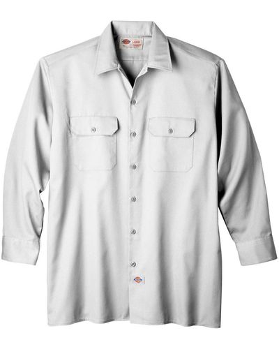 Dickies Big & Tall Button Down - White