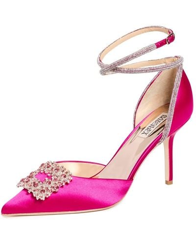 Badgley Mischka Saint Embellished Heels 5 - Pink