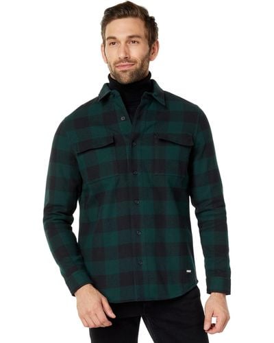 Oakley Apparel Bear Cozy Flannel Long Sleeve Shirt Xs - Green