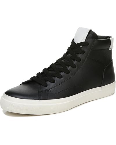Vince S Fitzroy-b High Top Lace Up Fashion Sneaker Black