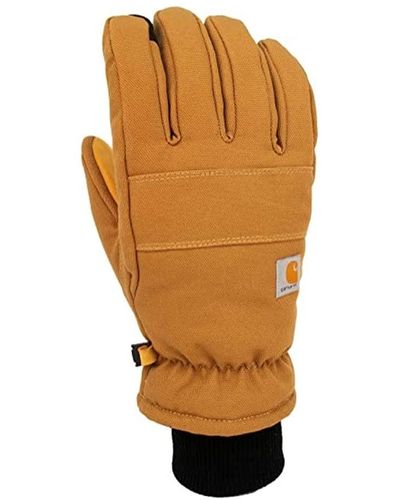 Carhartt Isolierter Enten-/Kunstleder-Strickhandschuh Handschuhe für kaltes Wetter - Mehrfarbig