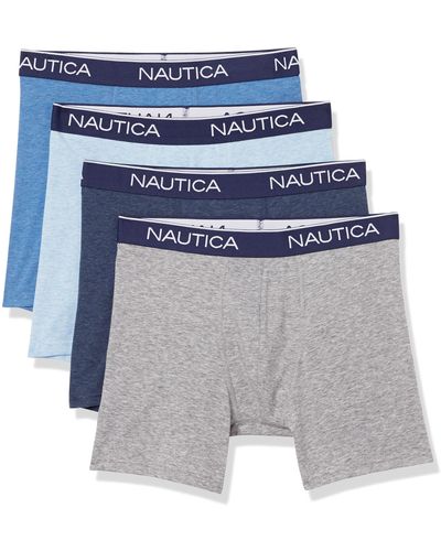 Nautica 4 Pack Stretch Boxer Brief - Gray