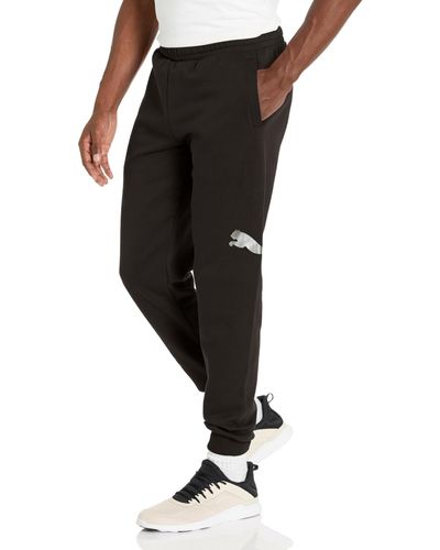 PUMA Graphic Fleece Sweatpants - Black