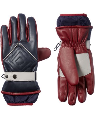 Isotoner 's Lined Alpine Faux Leather Glove - Multicolor