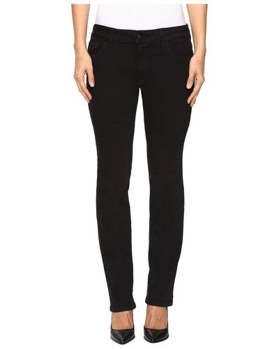 DL1961 Mara High Rise Straight Fit Jeans - Black
