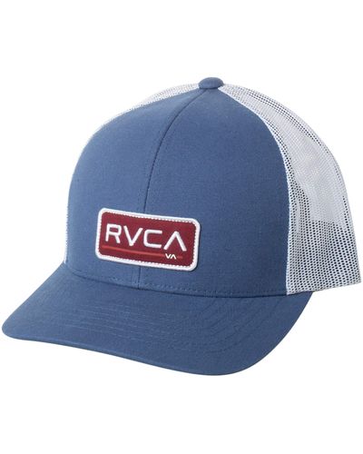 RVCA Adjustable Snapback Brim Hat - Blue