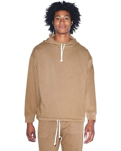 American Apparel French Terry Long Sleeve Drawstring Hoodie - Multicolor