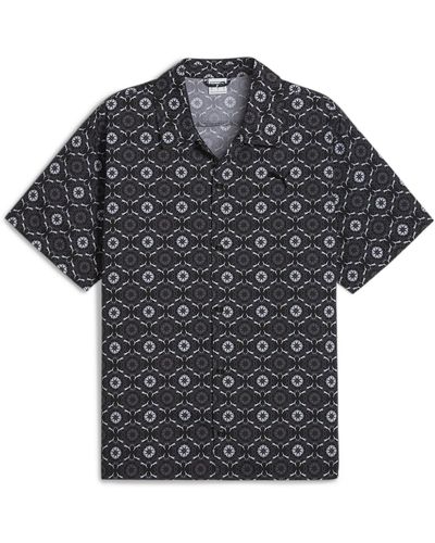 PUMA Classics New Prep Aop Woven Shirt - Black